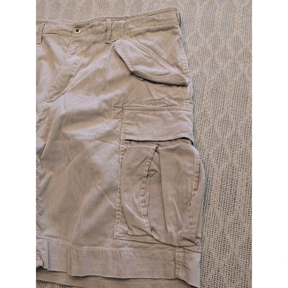 Vintage Polo Ralph Lauren Pin Striped Supply Cargo Shorts Men's 36 Baggy Y2K
